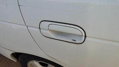 2000-2003 Nissan Sentra Passenger Right Rear Outside Door Handle Back White Qm1