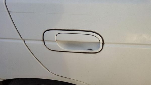 2000-2003 Nissan Sentra Passenger Right Rear Outside Door Handle Back White Qm1 — photo 2