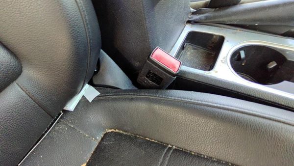 2012-2015 Vw Passat Passenger Right Front Seat Belt Buckle Receiver Oem Black Tb — photo 2