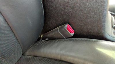 06-11 Buick Lucerne Passenger Right Front Seat Belt Buckle Receiver Ebony 193