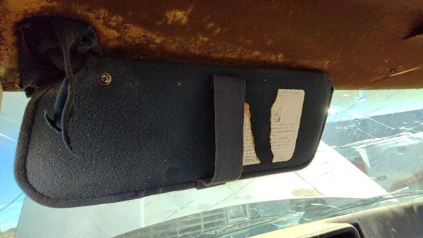 1985 Pontiac Sunbird Driver Left Sun Visor 2Dr Oem Blue — photo 4