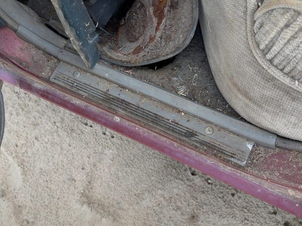 1985-1988 Nissan Maxima Sedan Driver Left Rear Sill Step Trim Plate OEM — photo 3