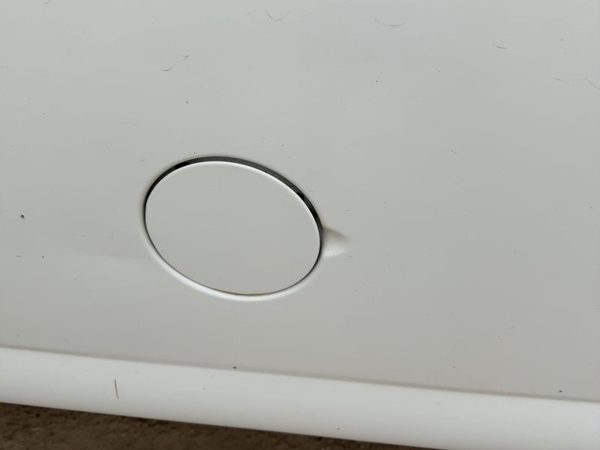 00-02 Chevy Express Van 2500 Fuel Tank Door With Hinge Gas Lid Oem Filler White — photo 2