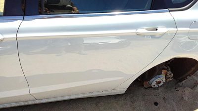 2013 Ford Fusion Rear Door LH White Yz