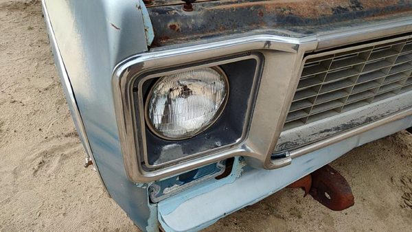 73-78 Chevy C10 Passenger Right Headlight Trim Surround Panel Oem Door 376628 — photo 5
