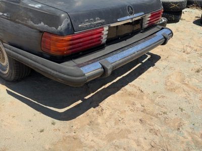 1974-1980 Mercedes 450Sl 107 Chrome Rear Bumper With Mount Brackets Oem