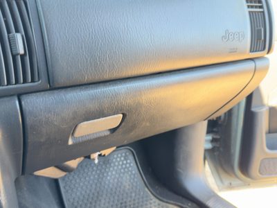 02-04 Jeep Grand Cherokee Glove Box Assembly Complete Door With Latch Oem Gray