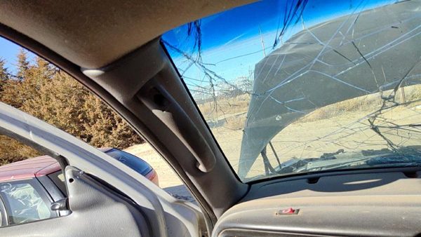 1997-2000 Dodge Dakota Driver Left A Pillar Trim Windshield Post Panel Oem Gray — photo 1
