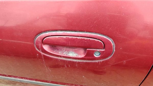 1997 Ford Escort Driver Left Front Outside Door Handle Oem Red — photo 3