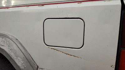 1992 Jeep Cherokee Fuel Tank Door With Hinge Gas Lid Oem Filler White