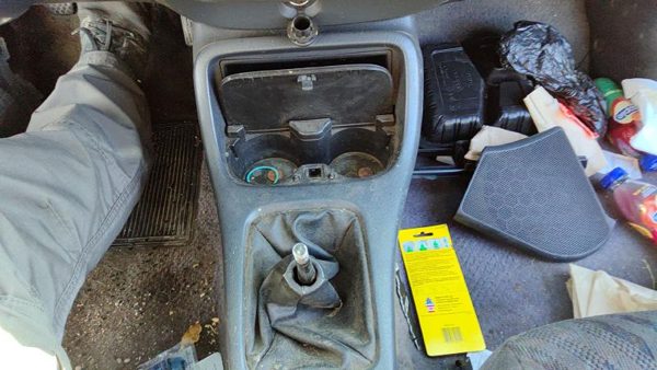 1996-1998 Honda Civic Shifter Trim Bezel Oem Console Coupe Gray 4799995 — photo 3