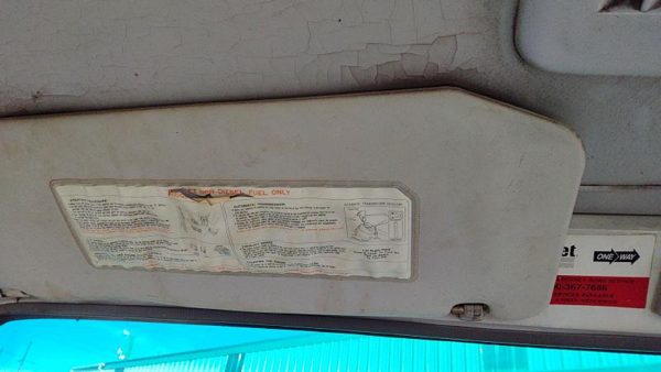 1996 Isuzu Npr Driver Left Sun Visor Oem Gray — photo 3