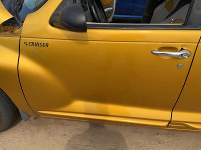 2002 Chrysler PT Cruiser Front Door LH Inca Gold PY6