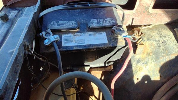 1973-1988 Chevy K30 Complete Battery Box Mount Tray With Hold Down Oem 7.4L — photo 1