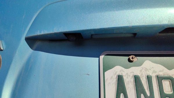 14-19 Versa Note License Plate Trim Hatch Handle Reverse Camera Assembly Blue — photo 5