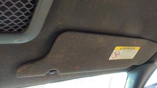 2003-2004 Ford Mustang Passenger Right Sun Visor Oem Black 9W 3R3Z6304104Aaa — photo 2
