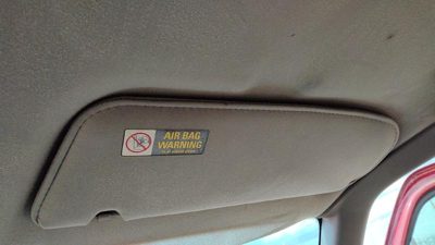 1989-2006 Mazda B2500 Passenger Right Sun Visor Oem Gray V2