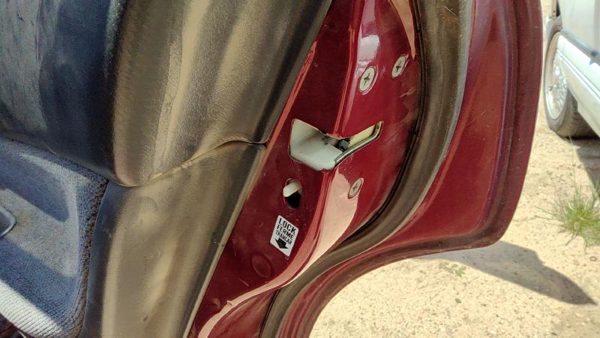 1994-1997 Honda Accord Passenger Right Rear Door Latch With Rods/Cables Oem Back — photo 1