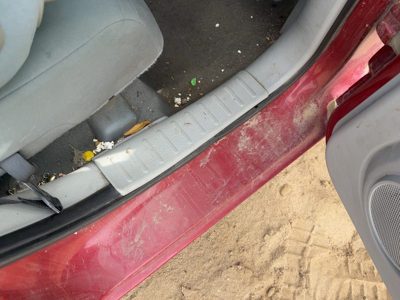 06-10 Pt Cruiser Passenger Right Rear Lower Sill Plate Step Trim Panel Oem Gray