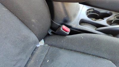 03-04 Mitsubishi Outlander Passenger Right Front Seat Belt Buckle Receiver Black