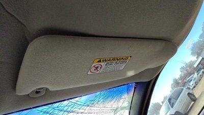 95-00 Dodge Stratus Passenger Right Sun Visor Oem Agate Az