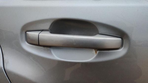 10-14 Legacy Outback Passenger Right Rear Outside Door Handle Back Steel Silver — photo 3