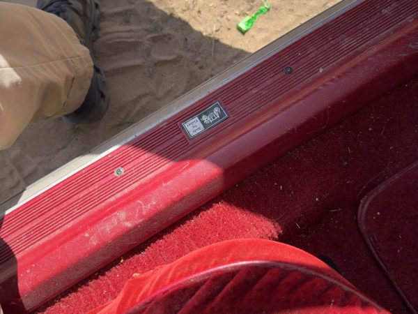 86-91 Olds 88 Driver Left Lower Sill Step Moulding Trim Panel Oem Red — photo 2