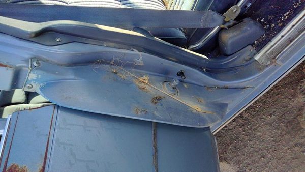 1980-1984 Deville Sedan Rh Passenger Right Door Hinge Cover Plastic Trim Blue — photo 3