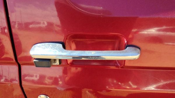 1991 Ford F150 Outside Door Handle RH Maroon — photo 1