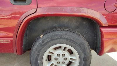 1998-03 Dodge Durango Driver Left Rear Wheel Flare Moulding Oem Back 5fn27zbjae
