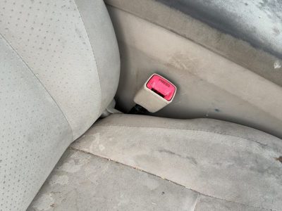 04-05 Prius Passenger Right Front Seat Belt Buckle Receiver Oem Brown/Ivory Fa08