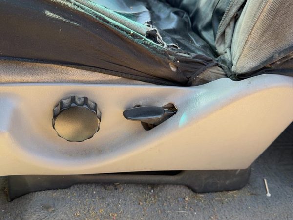 97-03 Ford F150 SuperCab Driver Left Side Seat Trim Panel OEM Gray F2 — photo 2
