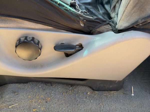 97-03 Ford F150 SuperCab Driver Left Side Seat Trim Panel OEM Gray F2 — photo 3