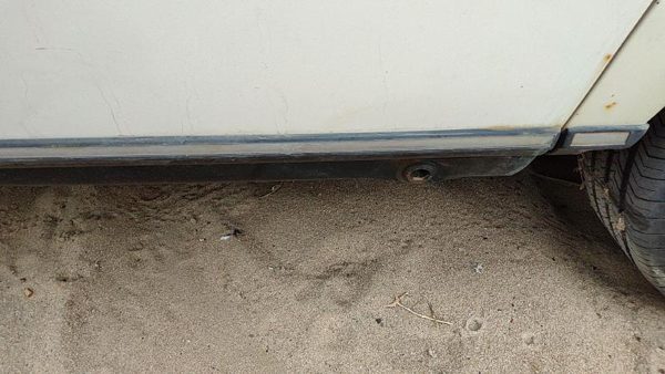 79-85 Mercedes 300Td Driver Left Rear Lower Moulding From Door Back Trim Strip — photo 6