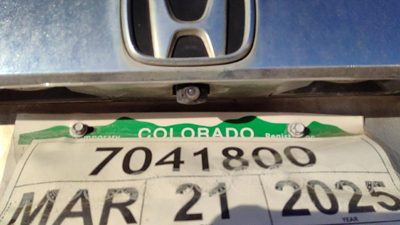 2009-2011 Honda Pilot Rear Backup Camera View With Chrome License Plate Trim Oem
