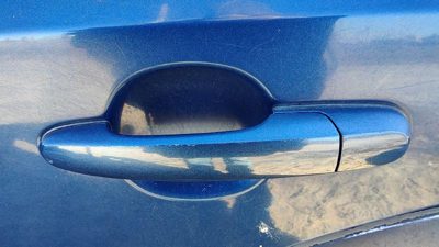 05-09 Hyundai Tucson Driver Left Rear Outside Door Handle Back Nautical Blue Ol