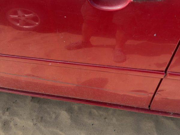 06-13 Chevy Impala Driver Left Front Moulding From Door Oem Precision Red 27U — photo 2