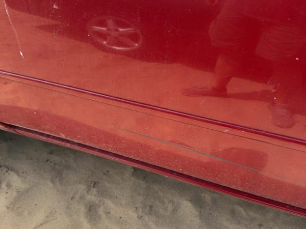 06-13 Chevy Impala Driver Left Front Moulding From Door Oem Precision Red 27U — photo 4
