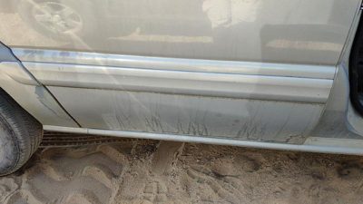 00-05 Venture Passenger Right Rear Moulding From Door Back Trim Strip Silver 17U