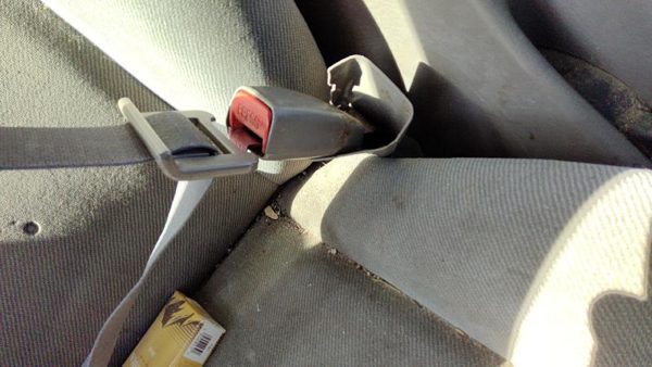 00-01 Dodge Neon Passenger Right Front Seat Belt Buckle Receiver Oem Gray B7L5 — photo 3