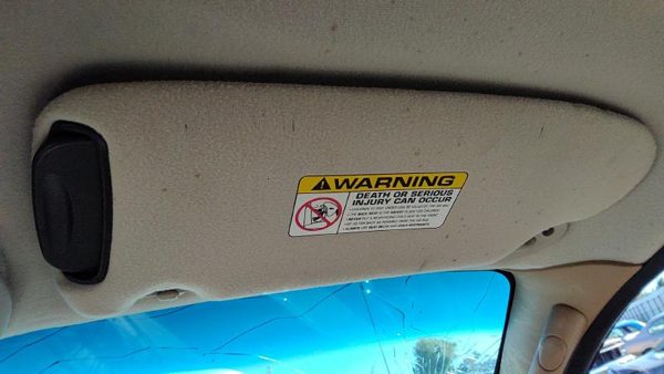 1996-2000 Town & Country Passenger Right Sun Visor Oem K5 Camel — photo 1