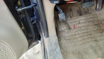 97-04 Ford F150 Driver Left Lower Kick Trim Panel Oem Tan Mx