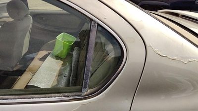00-03 Nissan Maxima Driver Left Rear Vent Window Back Door Glass With Frame Oem