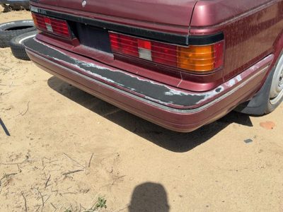 1987-1988 Nissan Maxima Rear Bumper Cover Assembly Oem Back Red 8502232E25