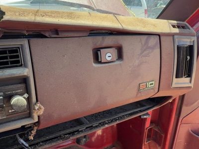 1990 Chevy S10 Pickup Glove Box Assembly Complete Door With Latch Oem Red