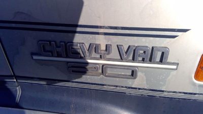 1983-1991 Chevy G20 Van Passenger Right Emblem Badge From Fender Oem