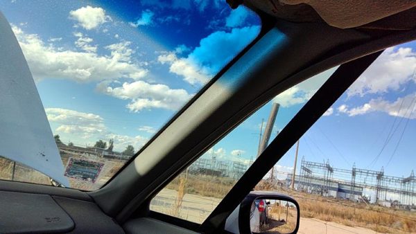 1994 Pontiac Bonneville Passenger Right A Pillar Trim Windshield Post Panel Gray — photo 1