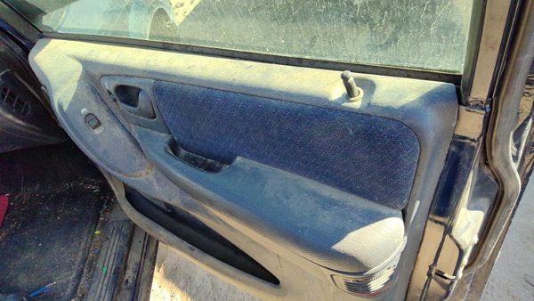 2001 Dodge Caravan Passenger Right Front Door Trim Panel With Switches Blue — photo 4