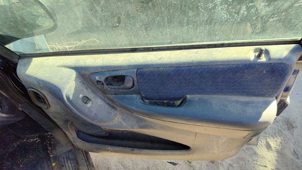 2001 Dodge Caravan Passenger Right Front Door Trim Panel With Switches Blue — photo 3