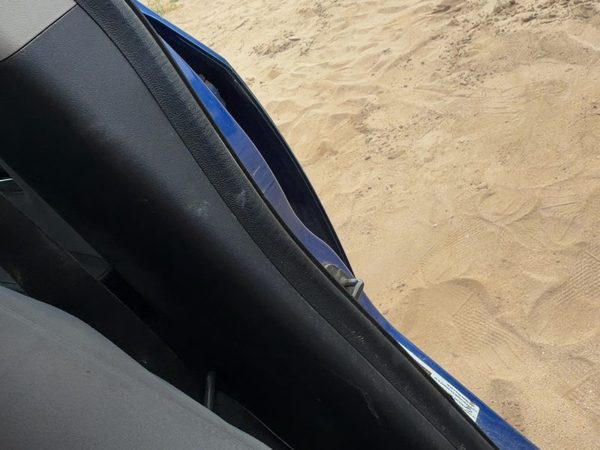 2007-2012 Nissan Sentra Driver Left B-Pillar Trim Panel Oem Charcoal — photo 3